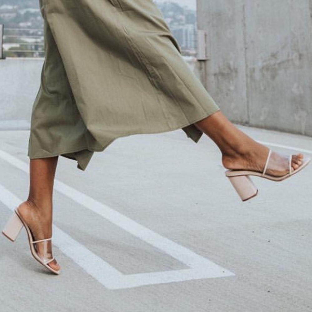 Brand new who what wear nude mules